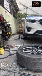 vá vỏ lưu động tại quận 1